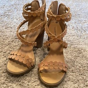 Lucky brand high heeled sandals